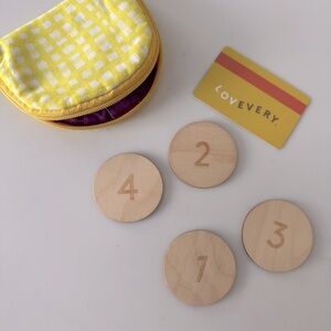 LOVEVERY zipper wallet, coins and card